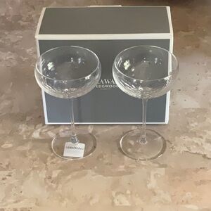 Vera Wang WEDGEWOOD Crystal Champagne Glasses